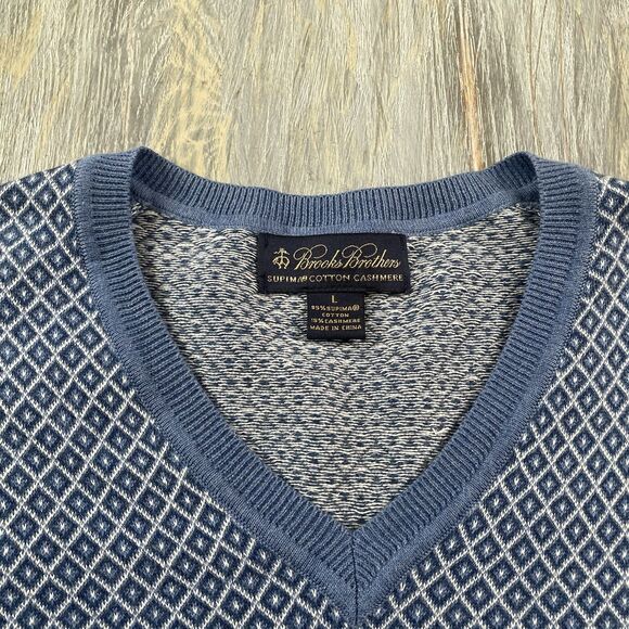 Brooks Brothers Cashmere Mix Sweater - Picture 2 of 3